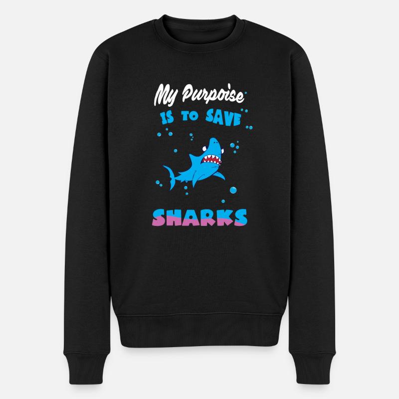 Requin Requin Plongeur Requin - Pull Premium bio Homme - noir