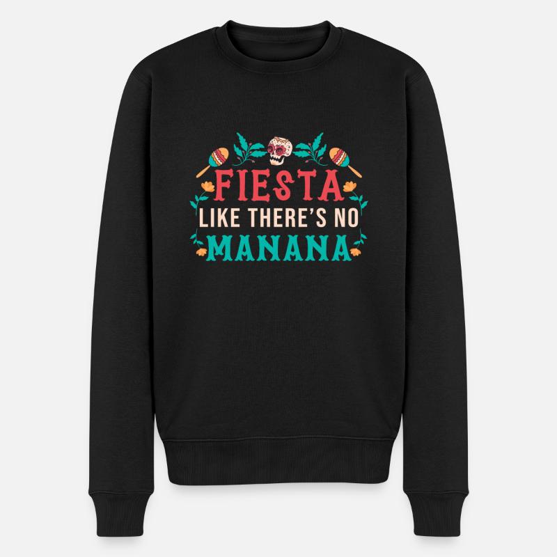 Mexico - Männer Premium Bio Pullover - Schwarz