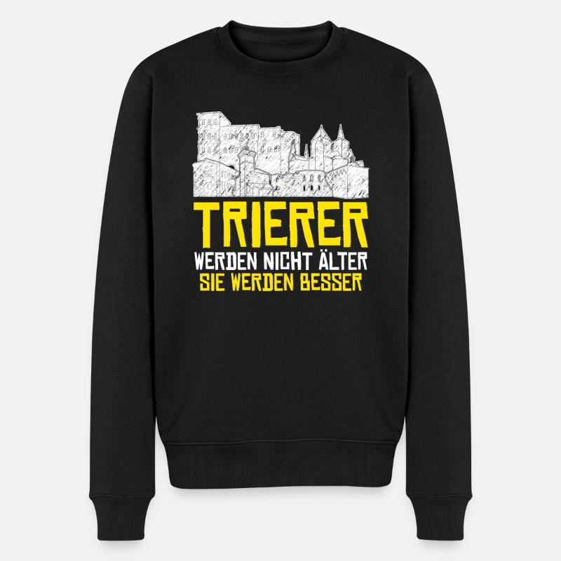 Trier Trierer - Männer Premium Bio Pullover - Schwarz