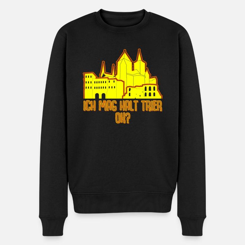Trierer Ich mag Trier - Männer Premium Bio Pullover - Schwarz