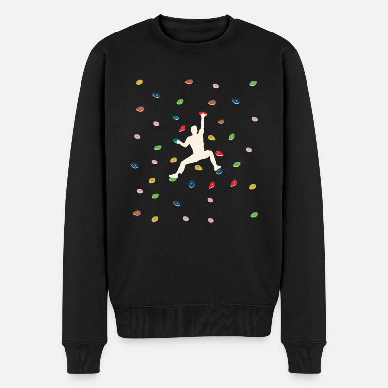 Bloc, escalade Escalade libre Salle d’escalade - Pull Premium bio Homme - noir