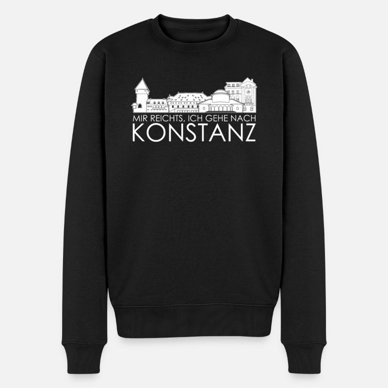 Bodensee Konstanz Konstanzer - Männer Premium Bio Pullover - Schwarz
