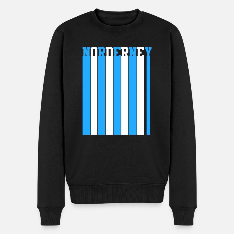 Nordsee Norderney - Männer Premium Bio Pullover - Schwarz