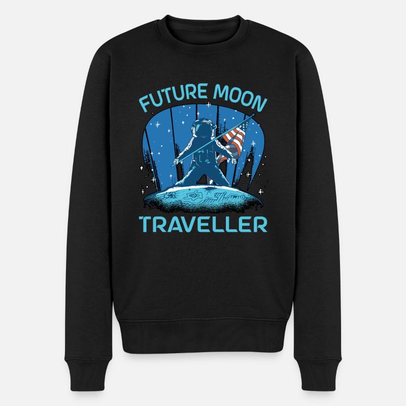 Futur voyageur lunaire - Pull Premium bio Homme - noir