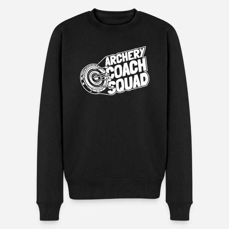 Bogenschießen Bogensport Bogenschütze - Männer Premium Bio Pullover - Schwarz