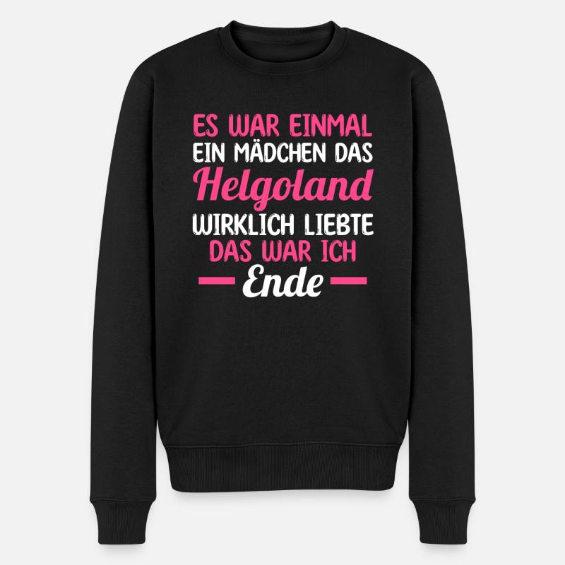 Nordsee Helgoland - Männer Premium Bio Pullover - Schwarz