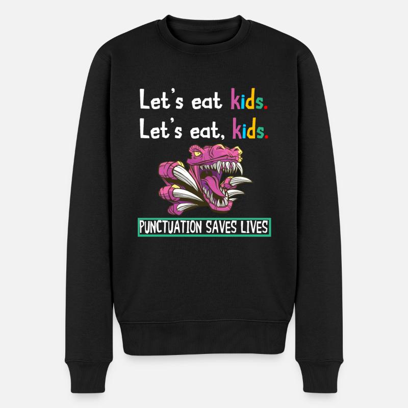 Grammatik Englischlehrer Englisch Sprache Lernen - Männer Premium Bio Pullover - Schwarz