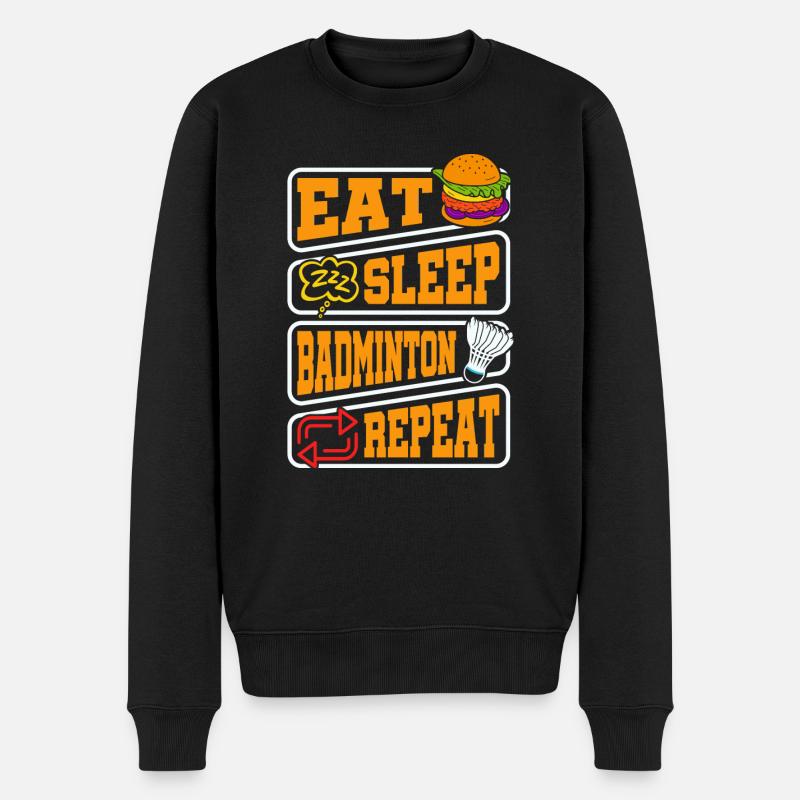 Federball Badminton - Pull Premium bio Homme - noir