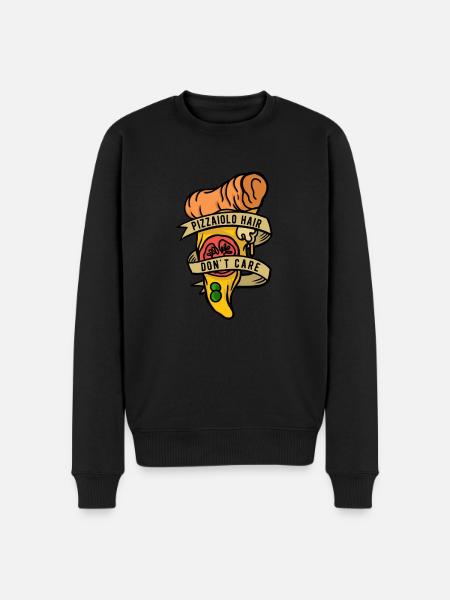 Pizza Maker Pizzaiolo - Men's Premium Organic Jumper - black