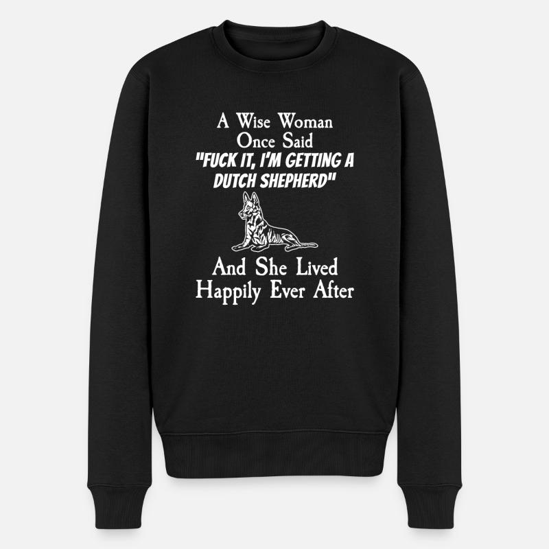 Holländischer Schäferhund Dutch Shepherd - Men's Premium Organic Jumper - black