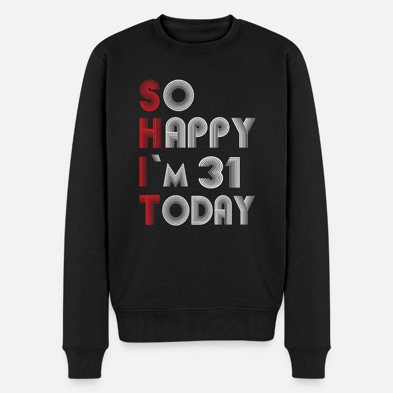 31 ans - Pull Premium bio Homme - noir