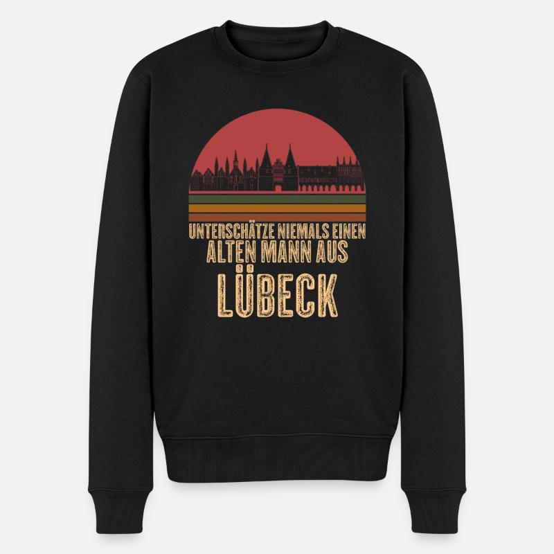 Lübeck Lübecker - Pull Premium bio Homme - noir