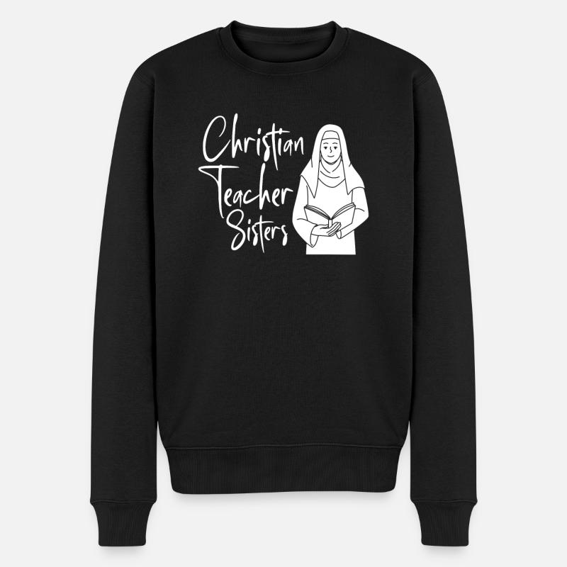 Professeur de religion Religieuse Religieuse - Pull Premium bio Homme - noir