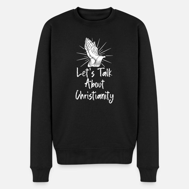 Religionslehrer Religionsunterricht - Männer Premium Bio Pullover - Schwarz