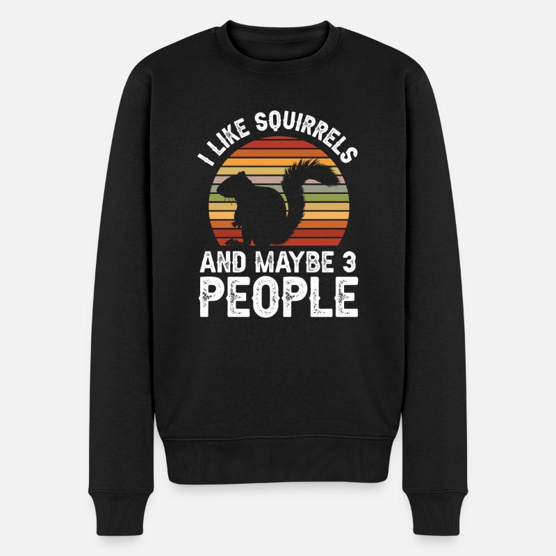 Écureuil - Pull Premium bio Homme - noir