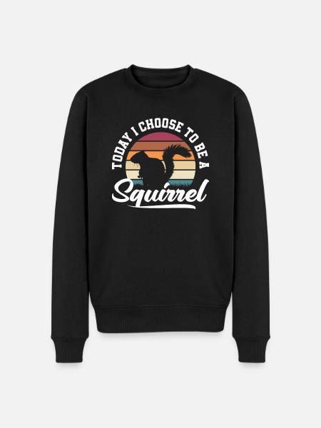 Squirrel - Men's Premium Organic Jumper - black