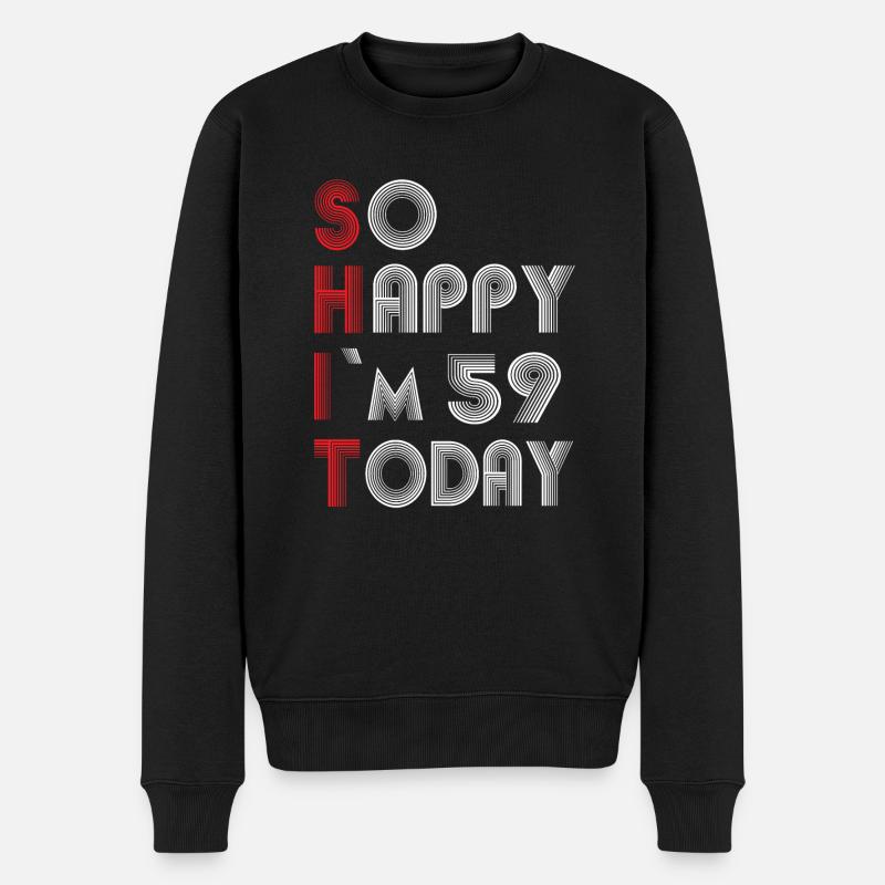 59 ans - Pull Premium bio Homme - noir