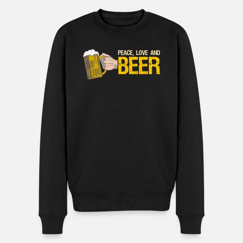 Bière - Pull Premium bio Homme - noir
