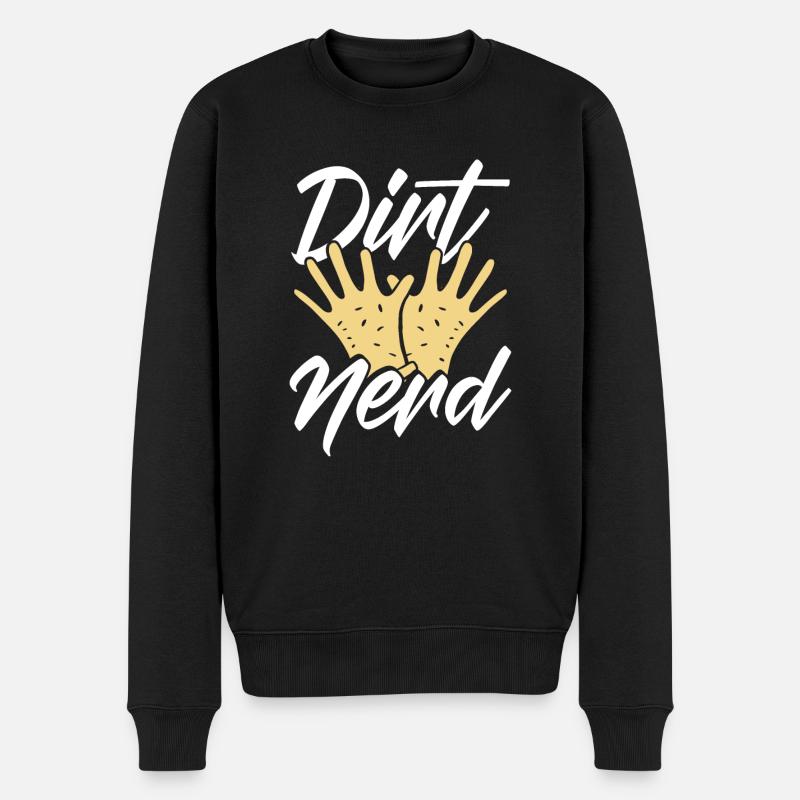 Dirty nerd workers - Men's Premium Organic Jumper - black