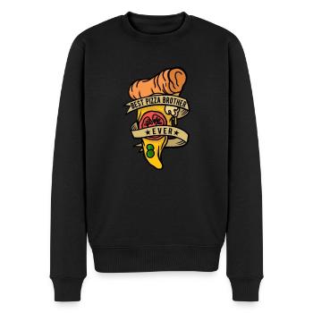 Pizza baker Brother Pizzaiolo - Men's Premium Organic Jumper - black - Front - Nico (187cm)
