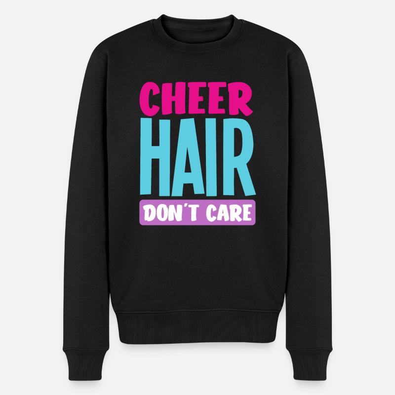 Lustiges Cheerleader Cheerleading Geschenk - Männer Premium Bio Pullover - Schwarz