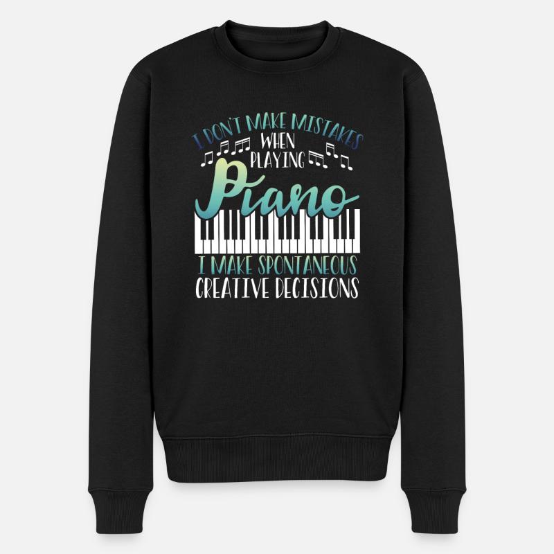 I make creative decisions - Men's Premium Organic Jumper - black