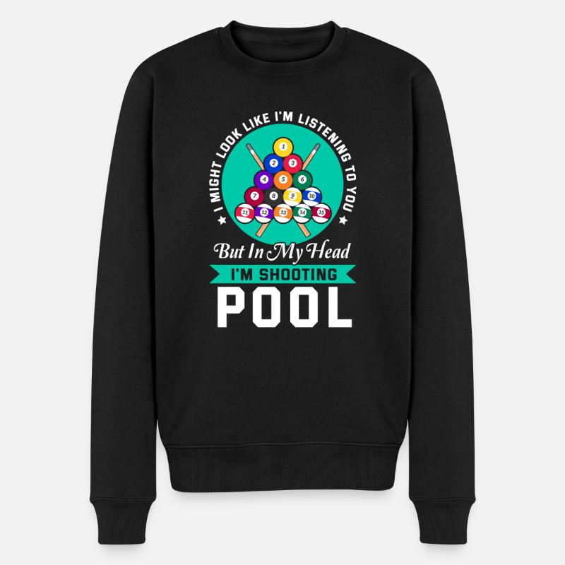 Billard billard billard - Pull Premium bio Homme - noir