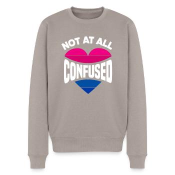 Bisexuel LGBTQ+ Bi LGBTQ - Pull Premium bio Homme - taupe - Devant - Nico (187cm)