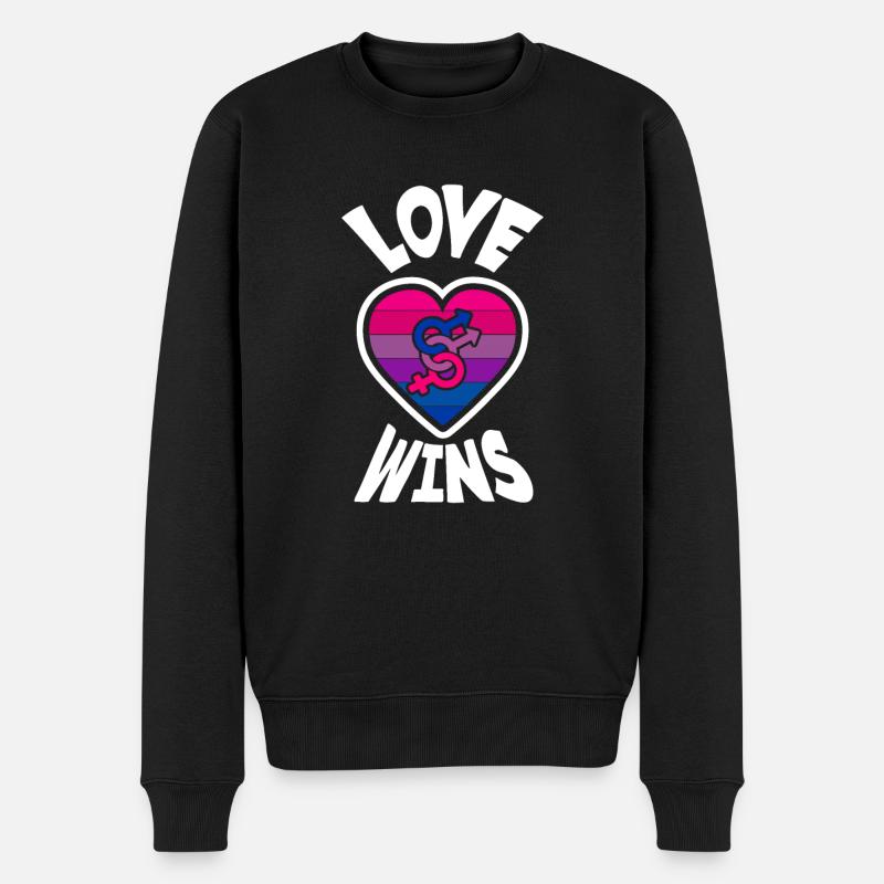 Bisexuel LGBTQ+ Bi LGBTQ - Pull Premium bio Homme - noir