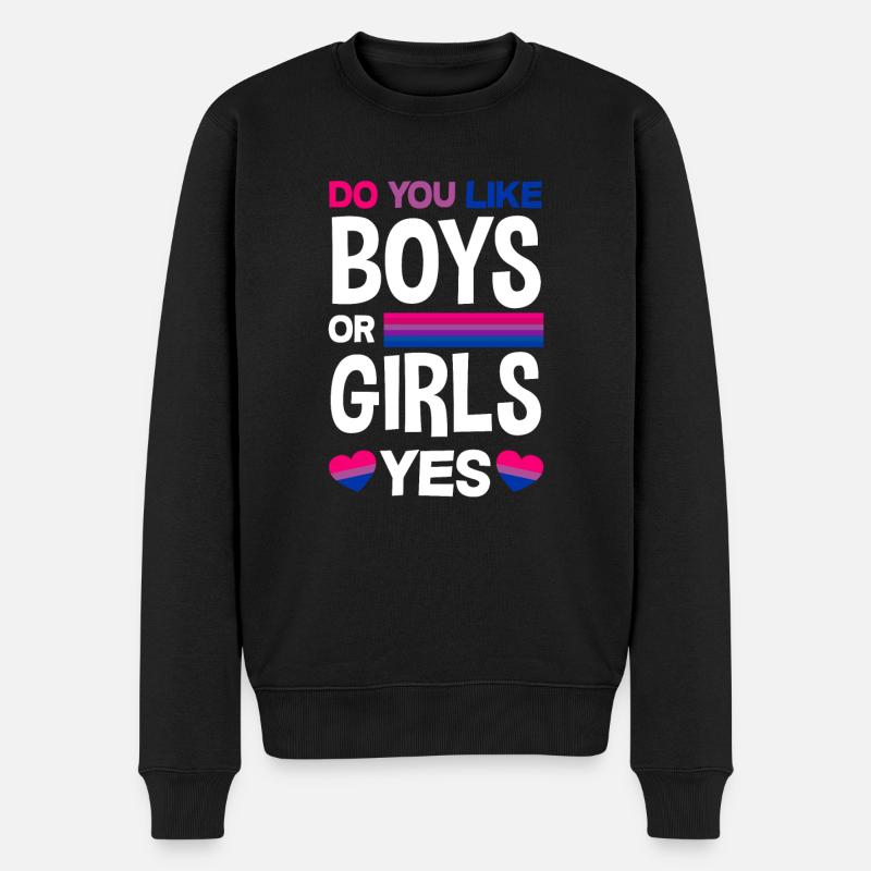 Bisexuell LGBTQ+ Bi LGBTQ - Männer Premium Bio Pullover - Schwarz