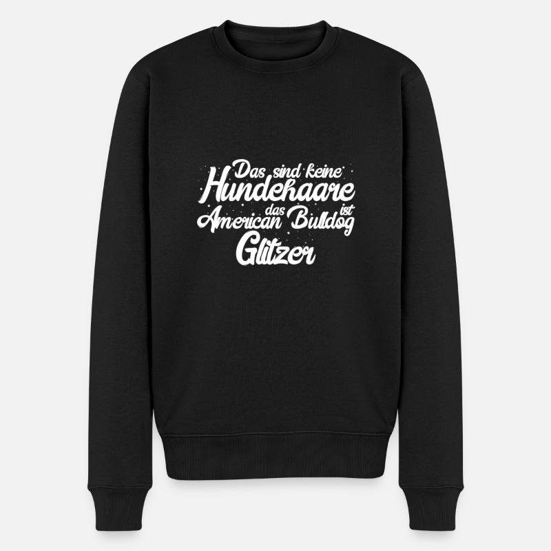American Bulldog Geschenk Hunde - Männer Premium Bio Pullover - Schwarz