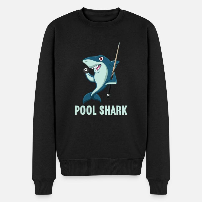 Snooker Pool Billard - Männer Premium Bio Pullover - Schwarz