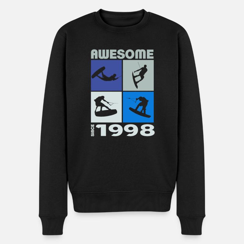 Génial depuis 1998. Wakeboard Lifestyle - Pull Premium bio Homme - noir
