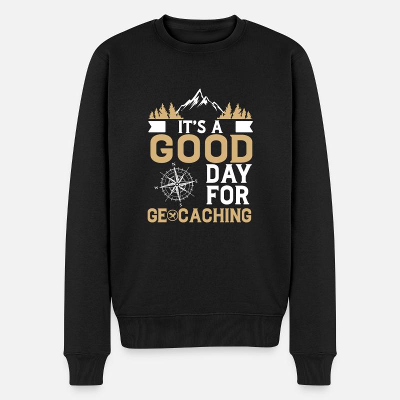 Humour pour géocaching amusant It's A Good Day - Pull Premium bio Homme - noir