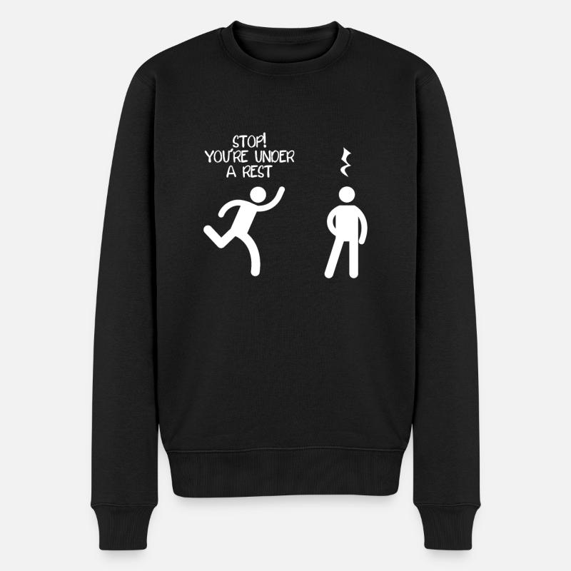 Vous vous reposez - Pull Premium bio Homme - noir