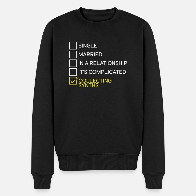 Collecting synthesizer instruments - Men's Premium Organic Jumper - black