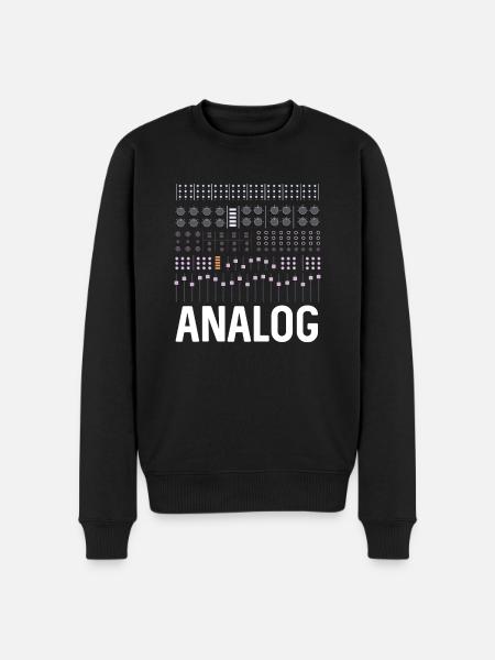 Analog Synthesizer - Men's Premium Organic Jumper - black