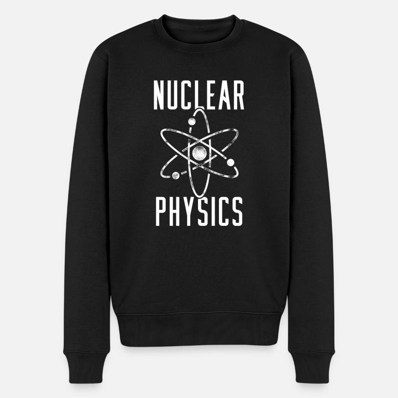 Physik Phyiker Nuklearwissenschaft - Männer Premium Bio Pullover - Schwarz