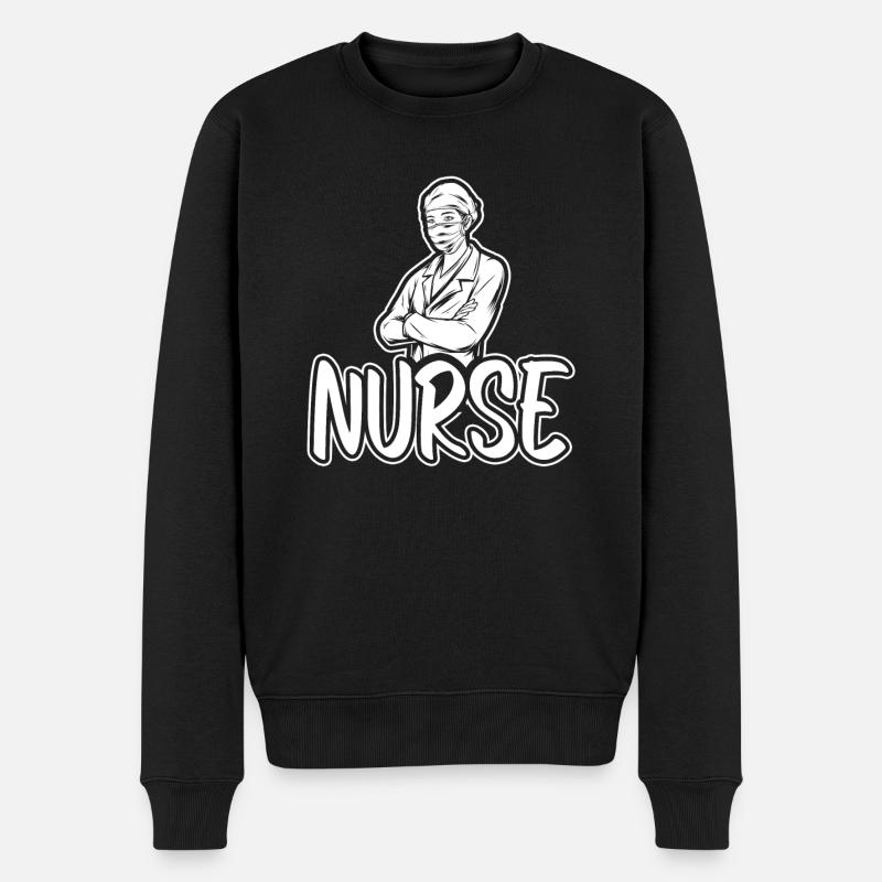 Infirmière Rn - Pull Premium bio Homme - noir