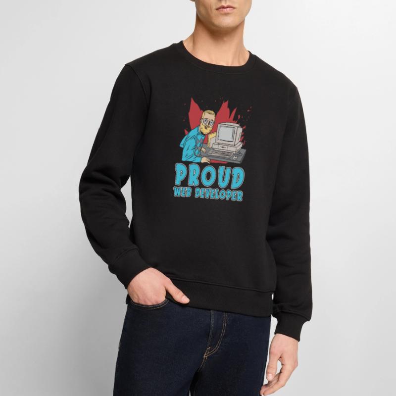 Web Developer Web Developer Web Developer Men's Premium Organic Jumper