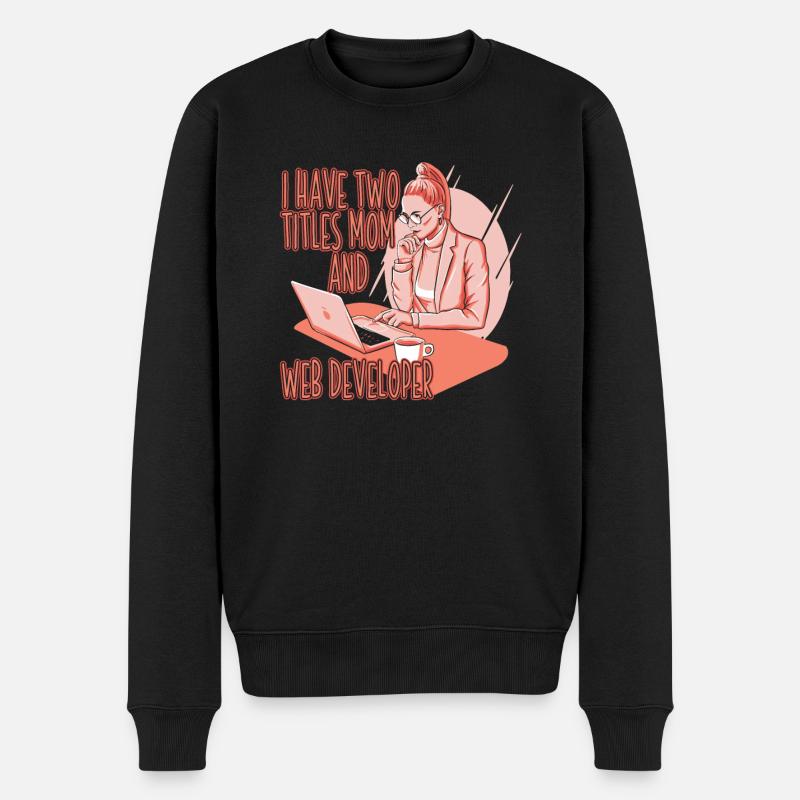 Web Entwickler Webdeveloper Web-Entwickler - Männer Premium Bio Pullover - Schwarz