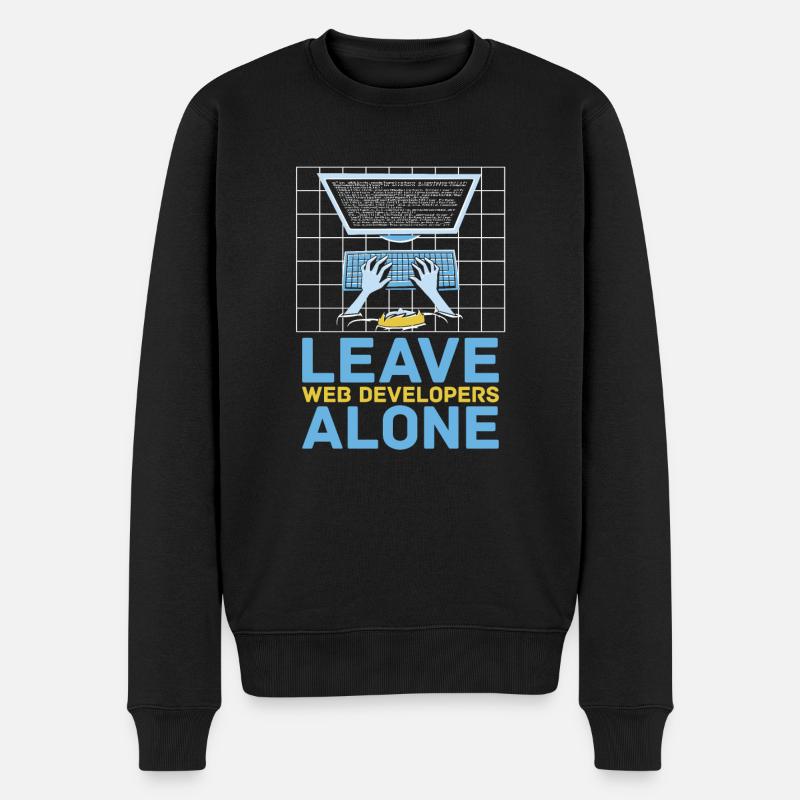 Web Entwickler Webdeveloper Web-Entwickler - Männer Premium Bio Pullover - Schwarz