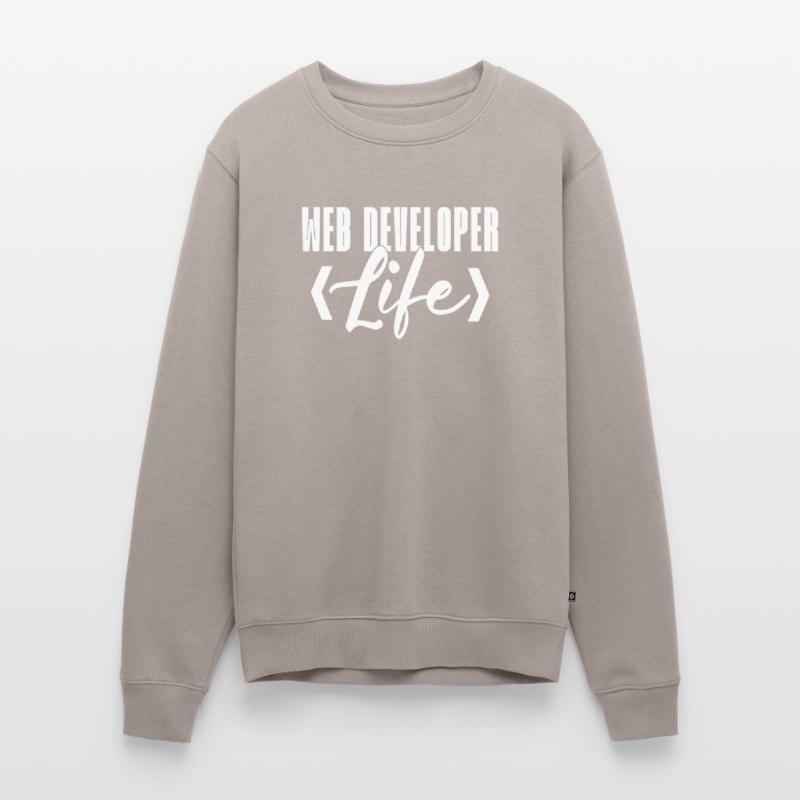 Web Developer Webdeveloper Web Developer Men's Premium Organic Jumper