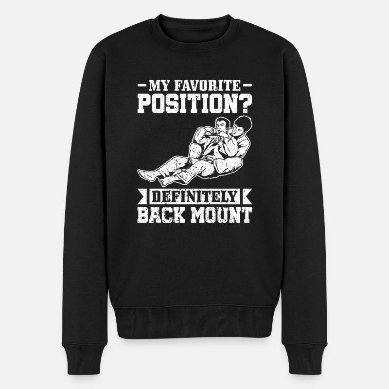 BJJ Brazilian Jiu-Jitsu - Männer Premium Bio Pullover - Schwarz