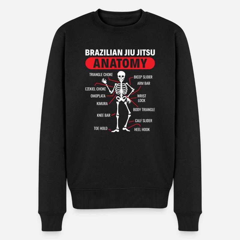 BJJ Jiu-Jitsu Brésilien - Pull Premium bio Homme - noir