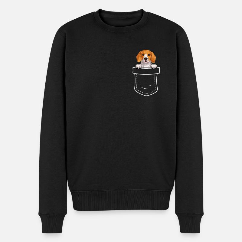 Beagle Chiens Cadeaux - Pull Premium bio Homme - noir