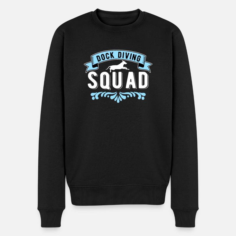 Dock Diving Squad - Men's Premium Organic Jumper - black