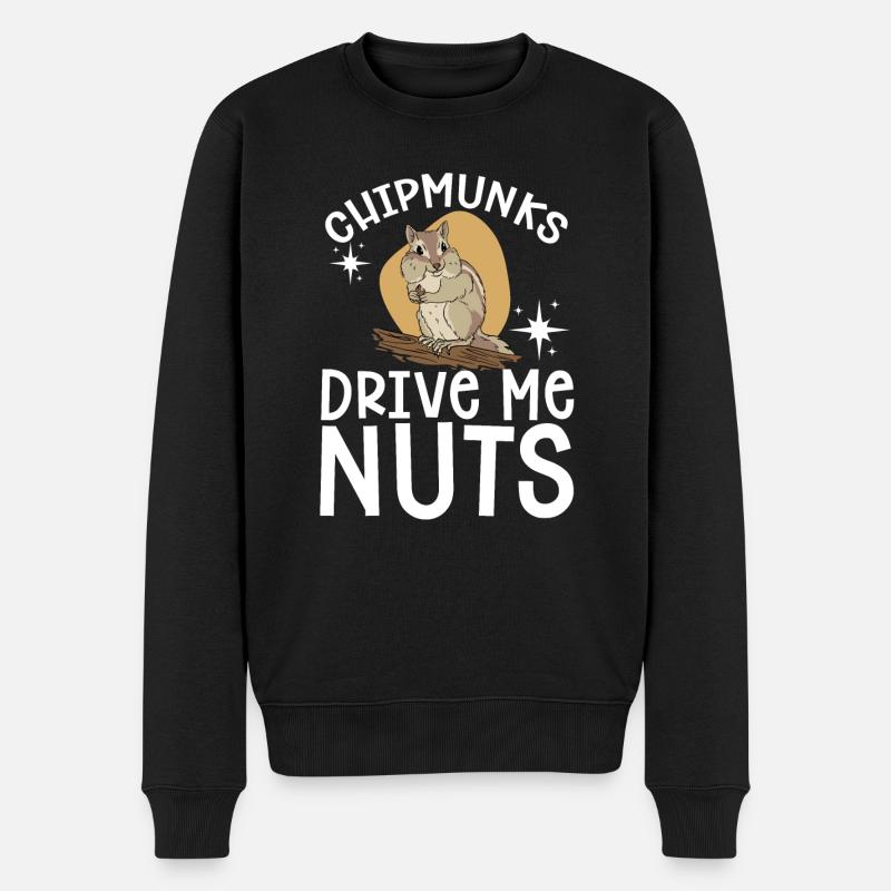 Cadeau de rongeur chipmunk - Pull Premium bio Homme - noir