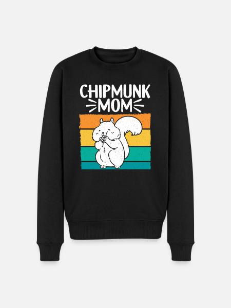 Chipmunk Rodent Gift - Men's Premium Organic Jumper - black