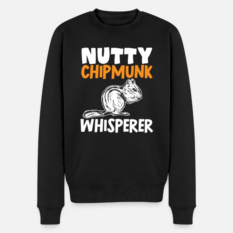 Cadeau de rongeur chipmunk - Pull Premium bio Homme - noir
